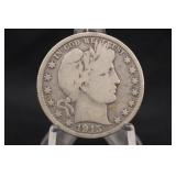 1915-D Barber Silver Half Dollar *Key Date