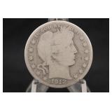 1912-D Barber Silver Half Dollar