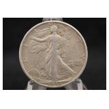 1943-D Walking Liberty Silver Half Dollar