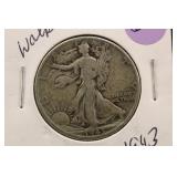 1943 Walking Liberty Silver Half Dollar