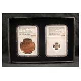 Apollo 11 and Apollo 14 Certified Coin Set