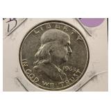 1963-D Franklin Silver Half Dollar