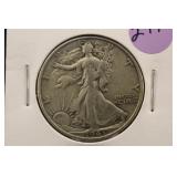 1943 Walking Liberty Silver Half Dollar