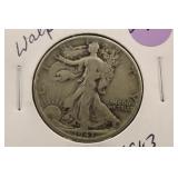 1943 Walking Liberty Silver Half Dollar