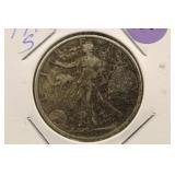 1945-S Walking Liberty Silver Half Dollar