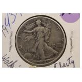 1943 Walking Liberty Silver Half Dollar