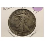 1943 Walking Liberty Silver Half Dollar