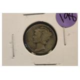 1925-S Mercury Silver Dime