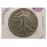 1945 Walking Liberty Silver Half Dollar