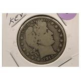 1913 Barber Silver Half Dollar *Key Date