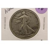 1942 Walking Liberty Silver Half Dollar