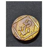 Antique Brass Button - Old Enough I couldn't