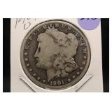 1901-O Morgan Silver Dollar