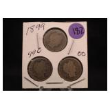 Lot of 3 Barber Silver Dimes