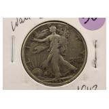 1943 Walking Liberty Silver Half Dollar