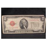 1928-G $2 Red Seal Bank Note