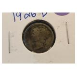 1926-D Mercury Silver Dime