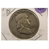 1953-D Franklin Silver Half Dollar
