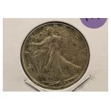 1945 Walking Liberty Silver Half Dollar