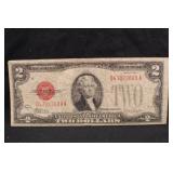 1928F $2 Red Seal Bank Note