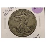 1943 Walking Liberty Silver Half Dollar