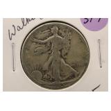 1943 Walking Liberty Silver Half Dollar