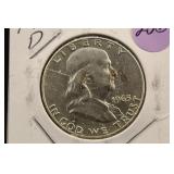 1963-D Franklin Silver Half Dollar