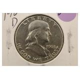 1963-D Franklin Silver Half Dollar