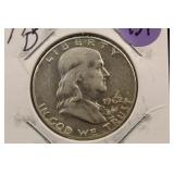 1962-D Franklin Silver Half Dollar