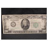 1934-A $20 Federal Reserve Note Green Seal