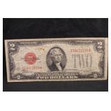 1928D $2 Red Seal Bank Note