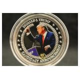 2017 Silver Plated President Trump Coin