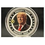 2017 Silver Plated President Trump Coin