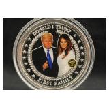 2017 Silver Plated President Trump Coin
