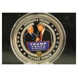 2017 Silver Plated President Trump Coin
