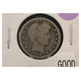 1908-O Barber Silver Quarter