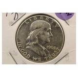 1963-D Franklin Silver Half Dollar