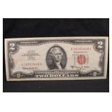 1963A $2 Red Seal Bank Note