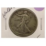 1945-D Walking Liberty Silver Half Dollar