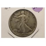 1945 Walking Liberty Silver Half Dollar