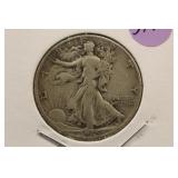 1945-D Walking Liberty Silver Half Dollar