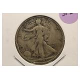 1945-S Walking Liberty Silver Half Dollar
