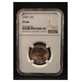1959 PF66 NGC Washington Silver Proof Quarter