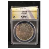 1887 Certified Morgan Silver Dollar