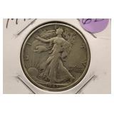 1943 Walking Liberty Silver Half Dollar
