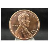 1oz .999 Copper Round