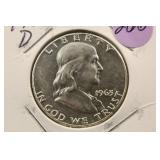 1963-D Franklin Silver Half Dollar