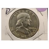 1963-D Franklin Silver Half Dollar