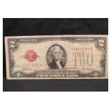 1928D $2 Red Seal Bank Note