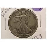 1943 Walking Liberty Silver Half Dollar